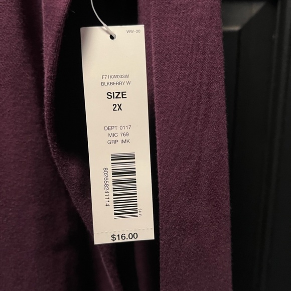 Plum Westbound Woman 2X Longsleeve Shirt - Picture 4 of 4